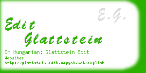 edit glattstein business card